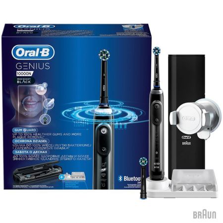 Зубна щітка Braun Oral-B Genius 10000N Midnight Black (D701.525.6XC)