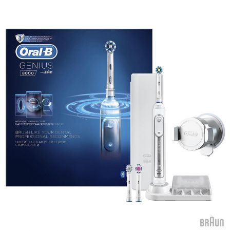Зубна щітка Braun Oral-B Genius 8000 White (D701.535.5 XC)