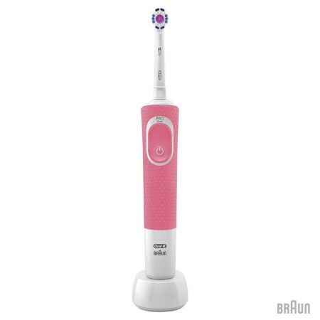 Зубна щітка Braun Oral-B Vitality D100 PRO 3D White Pink