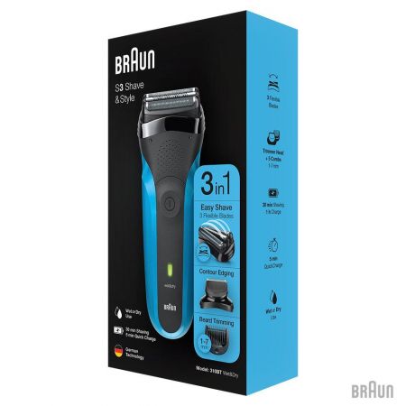 Бритва Braun Series 3 310BT Blue Wet&Dry
