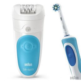 Епілятор Braun SE 5511 Wet&Dry + Oral-B Vitality