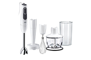 Блендер Braun MQ 3137 WH Sauce комплектується насадками