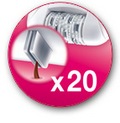20 пінцетів
